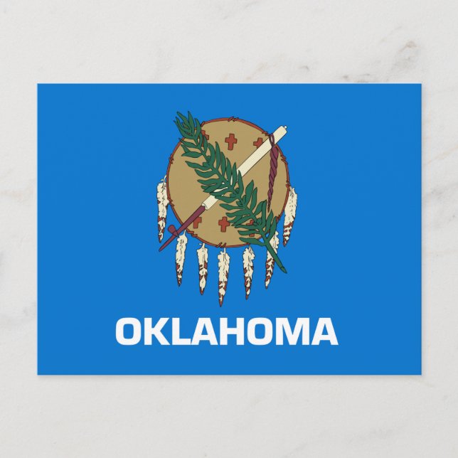Carte Postale Drapeau d'État de l'Oklahoma (Devant)