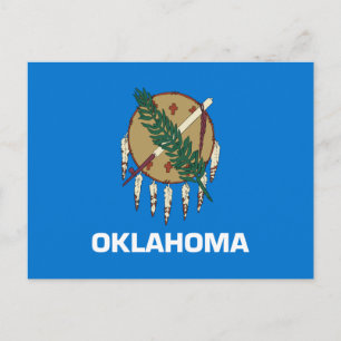 Carte Postale Drapeau d'État de l'Oklahoma