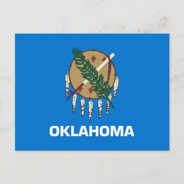 Carte Postale Drapeau d'État de l'Oklahoma (Devant)