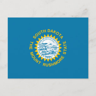 Carte Postale Drapeau d'État du Dakota du Sud