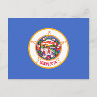 Carte Postale Drapeau d'État du Minnesota