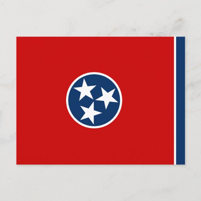 Carte Postale Drapeau d'état du Tennessee (Devant)