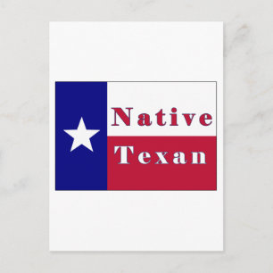 Carte Postale Drapeau d'étoile solitaire texane
