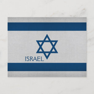 Carte Postale Drapeau d'Israël