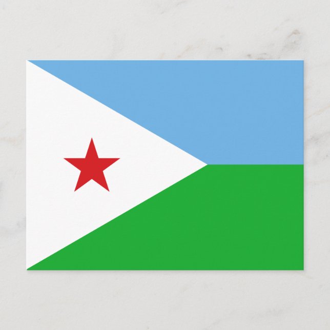 Carte Postale Drapeau Djibouti (Devant)