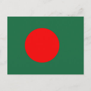 Carte Postale Drapeau du Bangladesh
