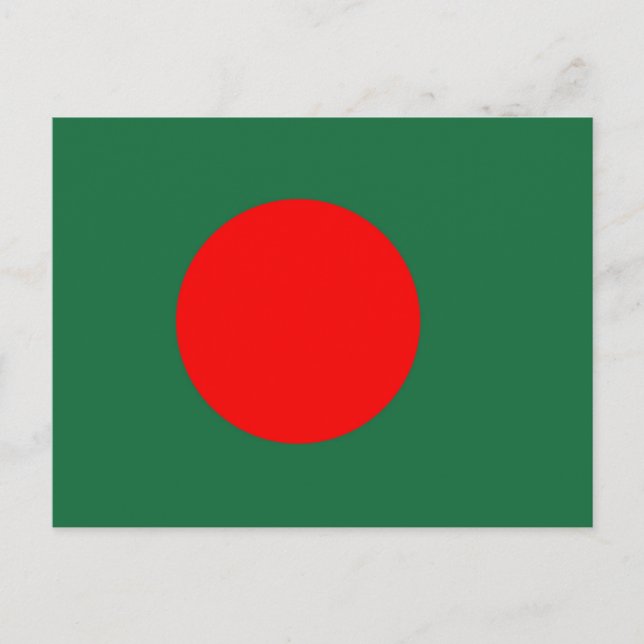 Carte Postale Drapeau du Bangladesh (Devant)