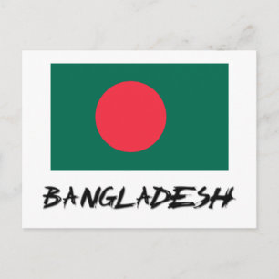 Carte Postale Drapeau du Bangladesh