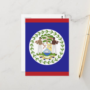 Carte Postale Drapeau du Belize