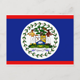 Carte Postale Drapeau du Belize