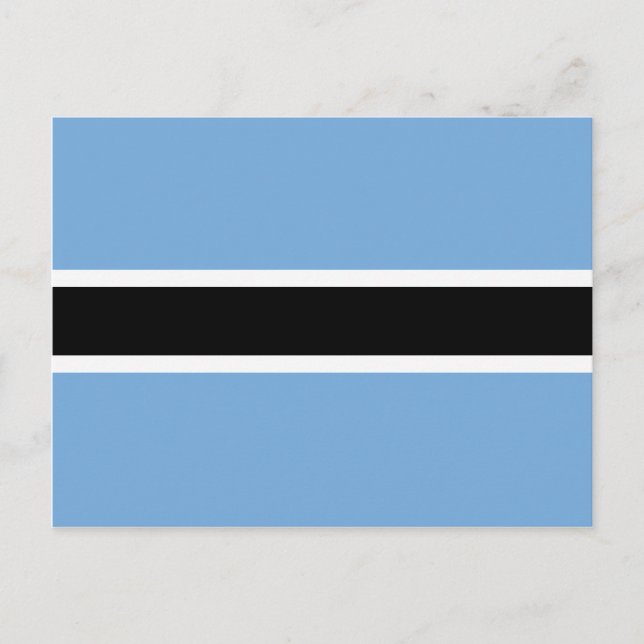 Carte postale drapeau du Botswana (Devant)
