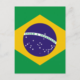 Carte Postale Drapeau du Brésil