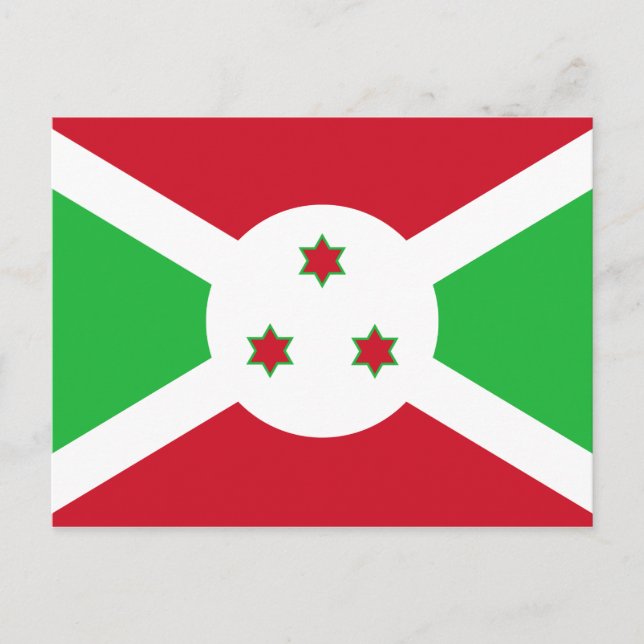 Carte Postale Drapeau du Burundi patriotique (Devant)