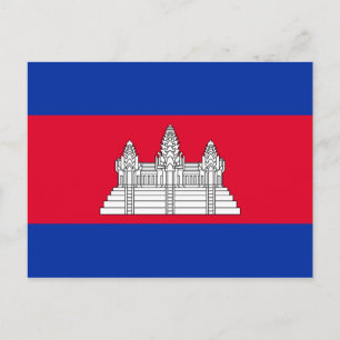 Carte Postale Drapeau du Cambodge