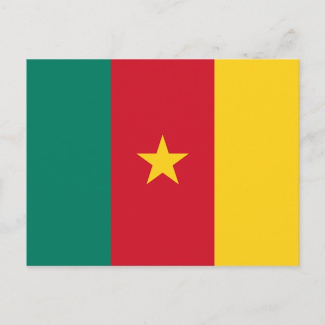 Carte Postale Drapeau du Cameroun (Devant)