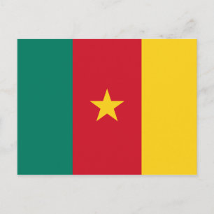 Carte postale drapeau du Cameroun