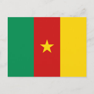 Carte postale drapeau du Cameroun