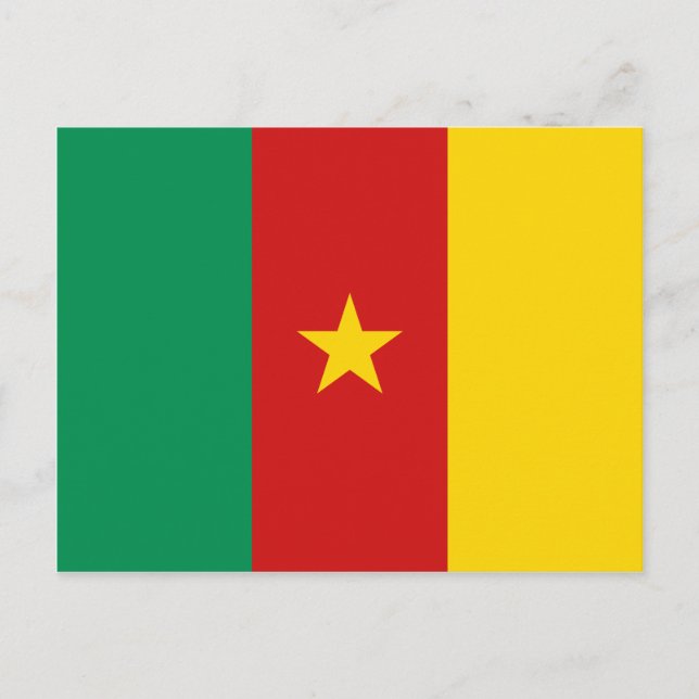 Carte postale drapeau du Cameroun (Devant)