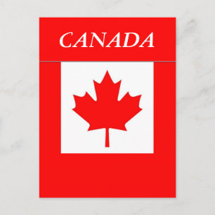 Carte Postale Drapeau du Canada