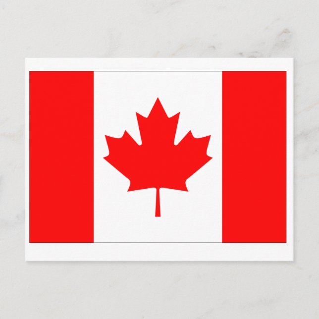 Carte Postale Drapeau du Canada (Devant)