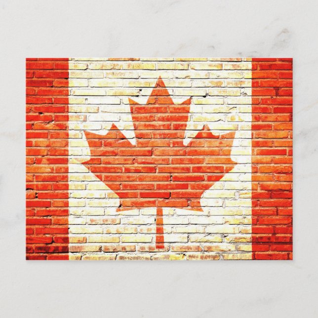 Carte Postale Drapeau du Canada (Devant)
