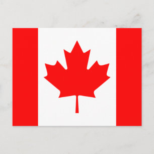 Carte postale drapeau du Canada