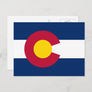 Carte Postale Drapeau du Coloradan, Drapeau du Colorado