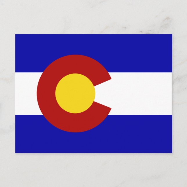 Carte Postale Drapeau du Colorado (Devant)