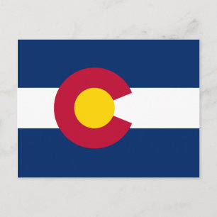 Carte Postale Drapeau du Colorado