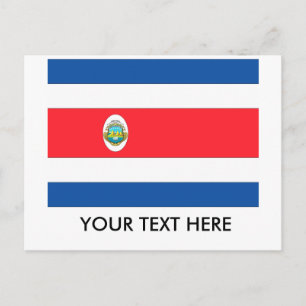 Carte Postale Drapeau du Costa Rica