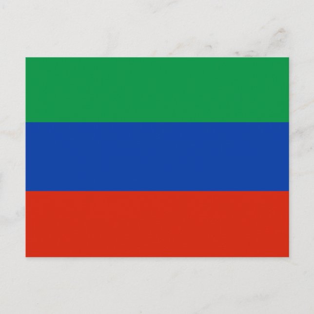 Carte Postale Drapeau du Daghestan (Devant)