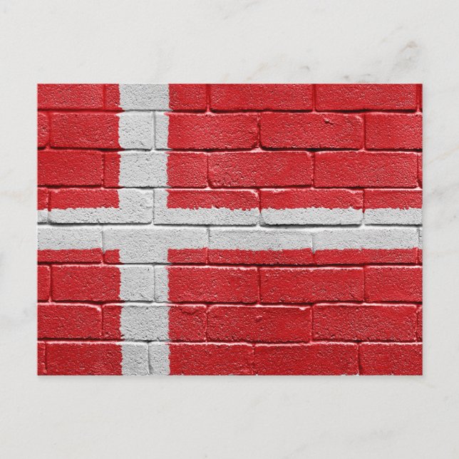 Carte Postale Drapeau du Danemark (Devant)