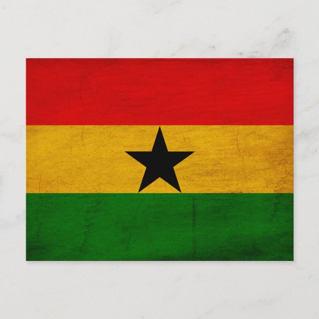 Carte Postale Drapeau du Ghana (Devant)