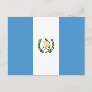 Carte Postale Drapeau du Guatemala