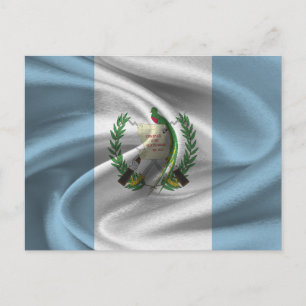 Carte Postale Drapeau du Guatemala