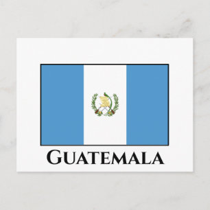 Carte Postale Drapeau du Guatemala
