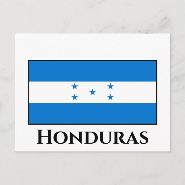 Carte Postale Drapeau du Honduras (Devant)