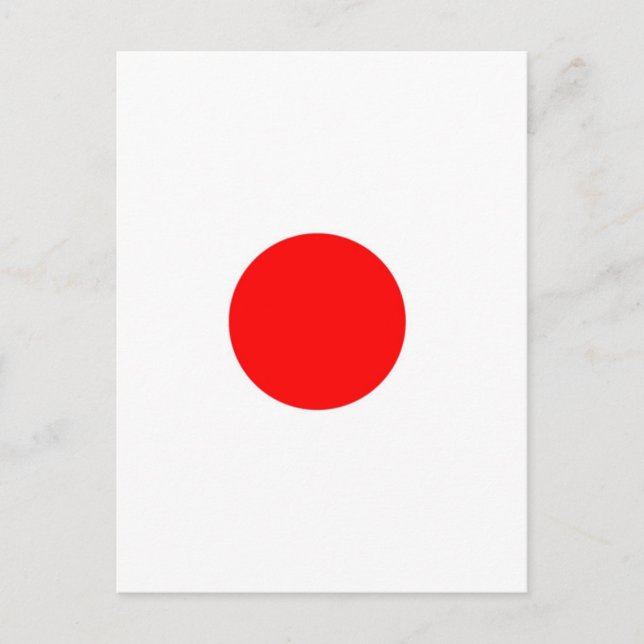 Carte Postale Drapeau du Japon (Devant)