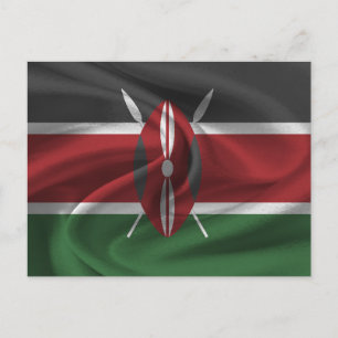 Carte Postale Drapeau du Kenya