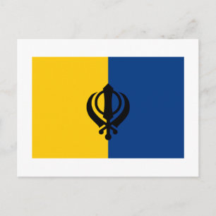 Carte Postale Drapeau du Khalistan