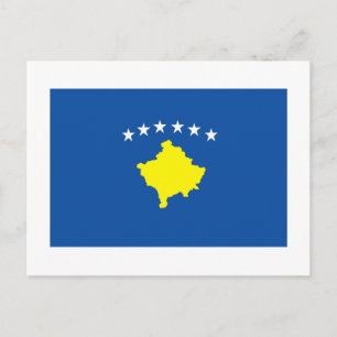 Carte Postale Drapeau du Kosovo