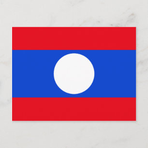 Carte Postale Drapeau du Laos
