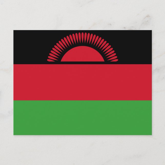 Carte Postale Drapeau du Malawi (Devant)