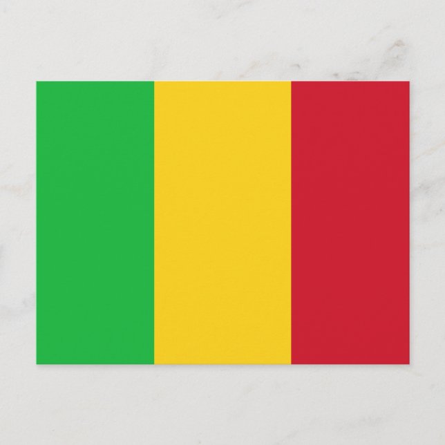 Carte Postale Drapeau du Mali (Devant)
