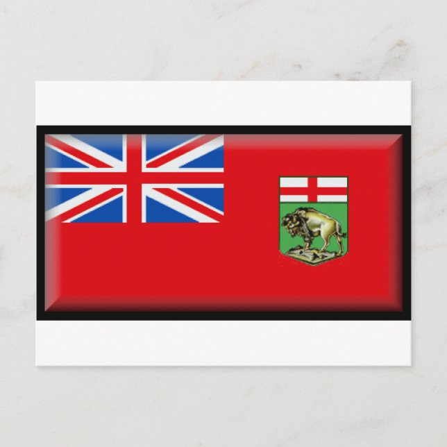 Carte Postale Drapeau du Manitoba (Devant)