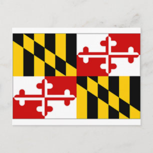 Carte Postale Drapeau du Maryland des États-Unis