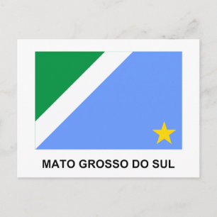 Carte Postale Drapeau du Mato Grosso do Sul, Brésil