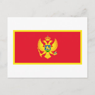 Carte Postale Drapeau du Monténégro