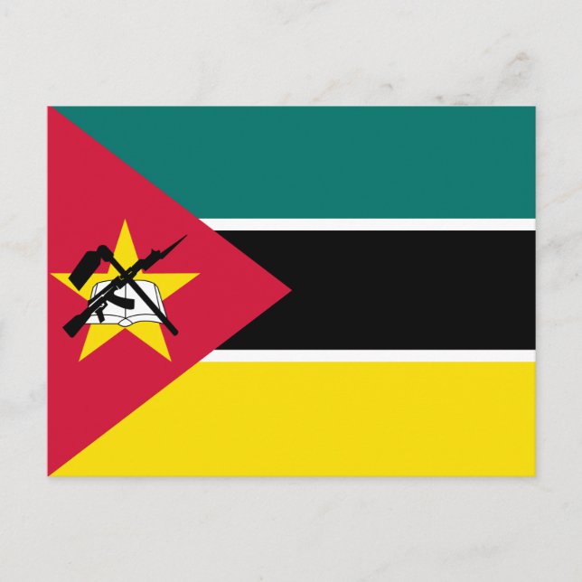 Carte Postale Drapeau du Mozambique (Devant)