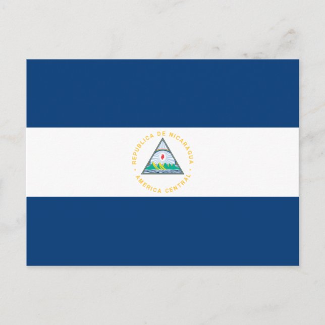 Carte postale drapeau du Nicaragua (Devant)